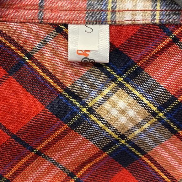 NWOT Shirley & Stone bleached flannel size small - Picture 2 of 5